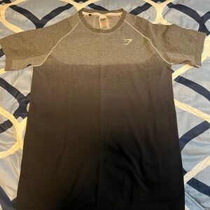 Gymshark Black and Gray Short Sleeve Tee